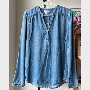 Paige Denim Blue Long Sleeve - Size L